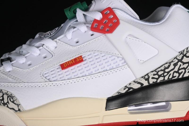 Nike Jordan Spizike Low AJ Retro Sneakers with Elephant Print and Multi-Element Design - 315371-125