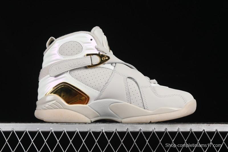 Nike Air Jordan 8 Retro "Champagne" Basketball Shoes Inspired by O'Brien Trophy - 832821-030