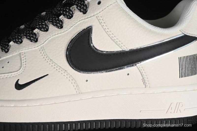 Nike Air Force 1 '07 Low QR Code Black Star Sneakers - CU1836-962