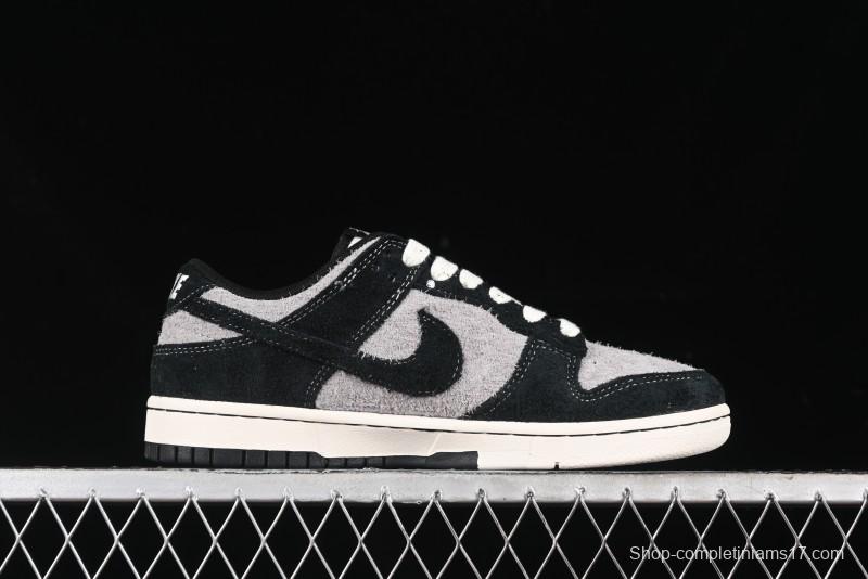 Nike SB Dunk Low Stussy Series - Grey Black with Black Swoosh Anniversary Custom Low-Top Casual Skate Shoes - MM1089-028