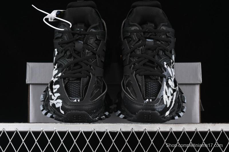 Balenciaga Track Sneaker with Transparent Heel Strap - WTRHW1090