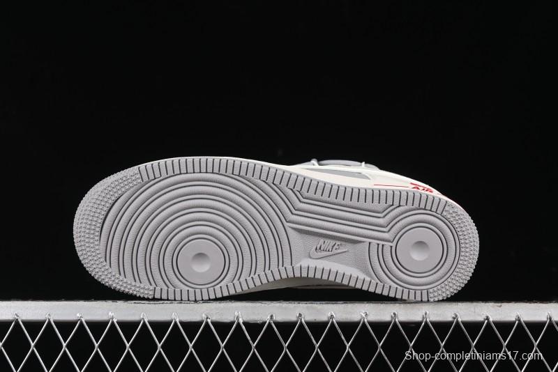 Nike Air Force 1 '07 Low UN Collaboration - Beige Silver Trim Lace-Up Casual Sneakers - SJ1198-500