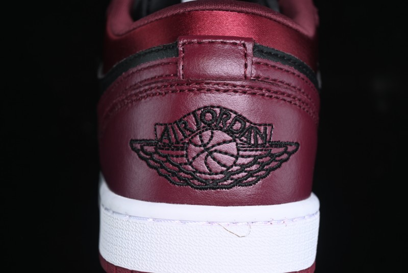 Nike Air Jordan 1 Low AJ1 Black Wine Red Metallic Wings DB6491-600