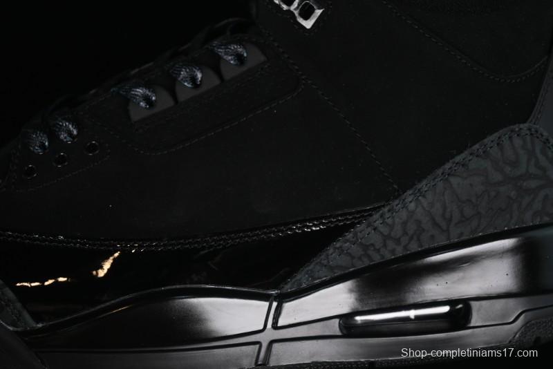 Nike Air Jordan 3 Retro Basketball Shoes Midnight Black - CT8532-001