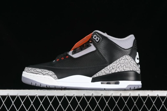 Nike Air Jordan 3 Retro "Black Cement" Basketball Shoes - DN3707-010