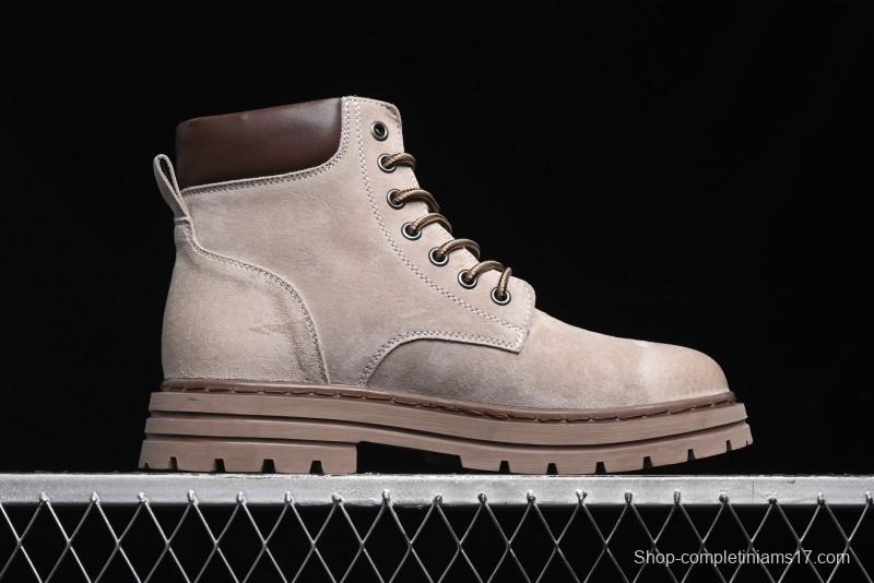 Timberland Classic High Top Outdoor Casual Boots with Premium Suede Leather - A18066TSAND