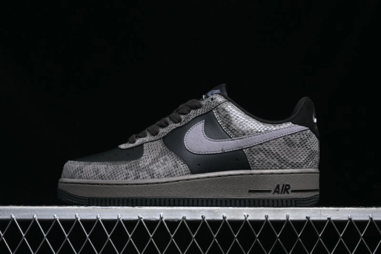 Nike Air Force 1 '07 Low Snake Year Themed Low-Top Casual Sneakers - HF2898-001