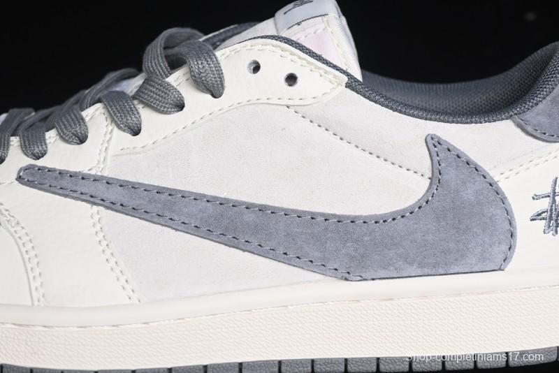 Nike Travis Scott x Fragment Design x Air Jordan 1 Low OG SP AJ1 Retro Sneakers - XZ6868-001