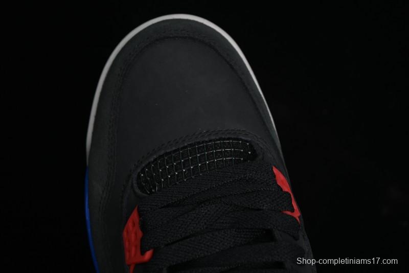 Nike Air Jordan 4 Retro Sneakers in Black, Blue and Neutral Grey - FV5029-003