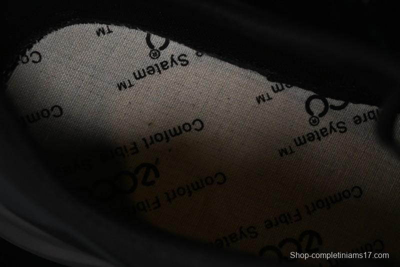 ECCO DRIVE Series Outdoor Waterproof Breathable Slip-Resistant Retro Fashion Patchwork Hiking Shoes - 88259401001