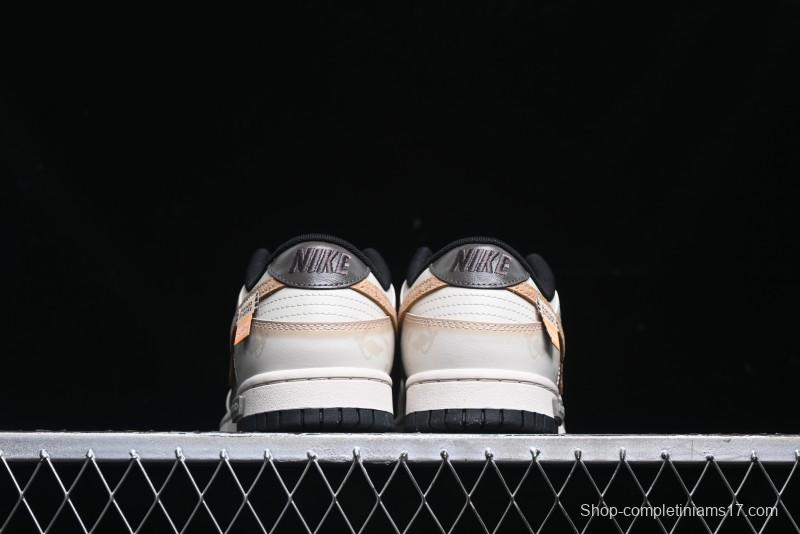 Nike Dunk Low Panda Prank Pioneer Knight Sandstorm Black Brown Low Top Casual Skate Shoes - DD1391-100