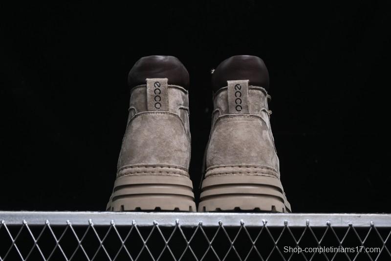 ECCO Cool Series Workwear Leather Anti-Slip Platform Chelsea Boots - 63890801001