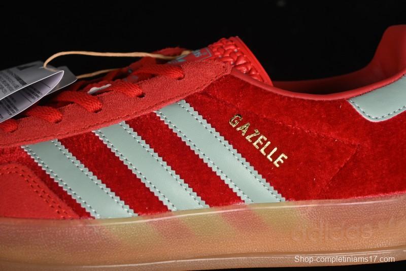 Adidas Originals Gazelle Indoor Sneakers with Thick Sole for Casual Wear Non-Slip耐磨 Low-Top Board Shoes - IG6786