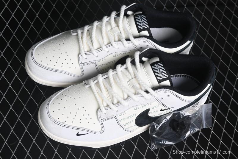 Nike SB Dunk Low OFF-WHITE Collaboration Anniversary High-End Custom Sneakers - YX5066-212
