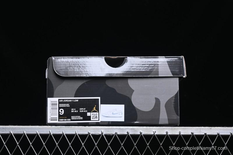 Nike Air Jordan 1 Low AJ1 Bape Collaboration - Custom High-End Retro Basketball Shoes with Light Grey Check - DM9188-008