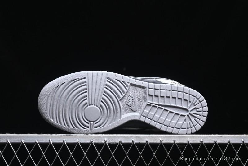 Nike SB Dunk Low The North Face Collaboration - Grey White Anniversary High-End Custom Low-Top Casual Skate Shoes - XX3186-202