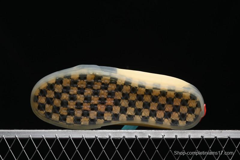 Palm Angels x Vans Sk8-Mid Collaboration Mid-Top Skate Shoes with Distressed Sole - VN000CRPGRN