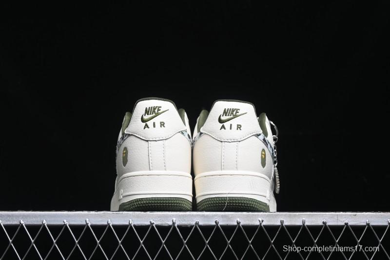 Nike Air Force 1 '07 Low BAPE Collaboration - Camo Swoosh Low-Top Casual Sneakers DF0188-012