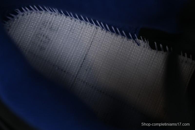 Nike Air Jordan 4 Retro Basketball Shoes with Black-Grey-Blue Color Blocking - FV5029-003