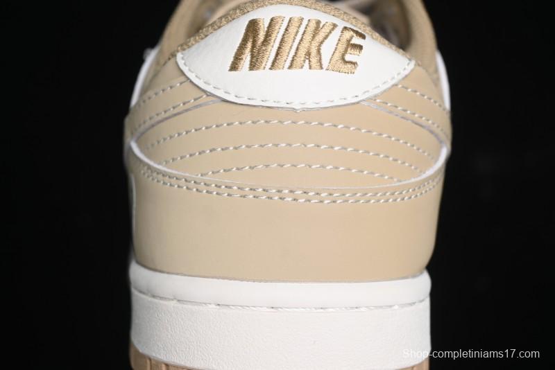 Nike SB Dunk Low BAPE Collaboration - Beige Grey Brown Anniversary Customized Low-Top Casual Sneakers - BB8969-006