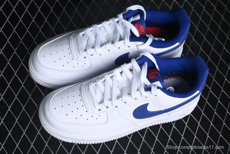 Nike Air Force 1 '07 Low Top Leather Casual Sneakers with Full-Length Air Cushion - CT3839-101