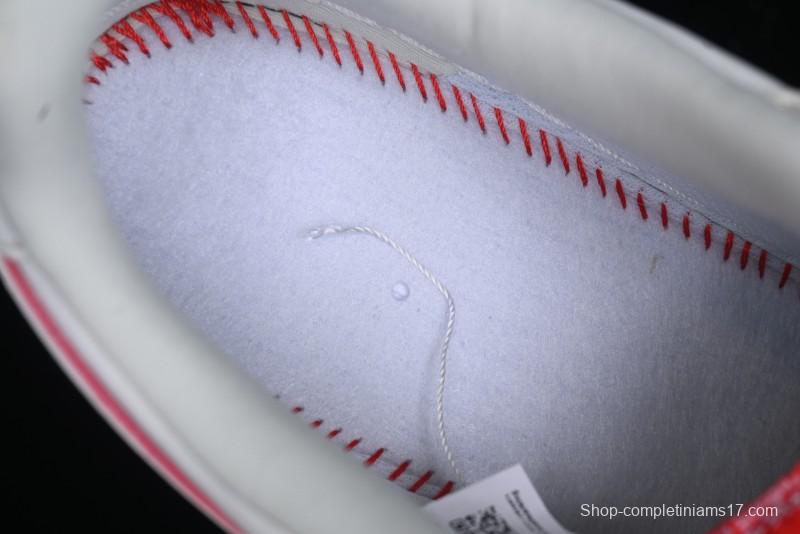 Nike Air Force 1 '07 Low Supreme Casual Sneakers in White/Red - DF0188-011