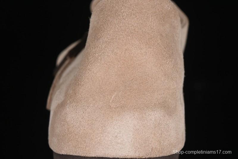 Birkenstock London BS Unisex Slip-On Comfort Shoes with Soft Suede Leather and Lambswool Insole - G.D4