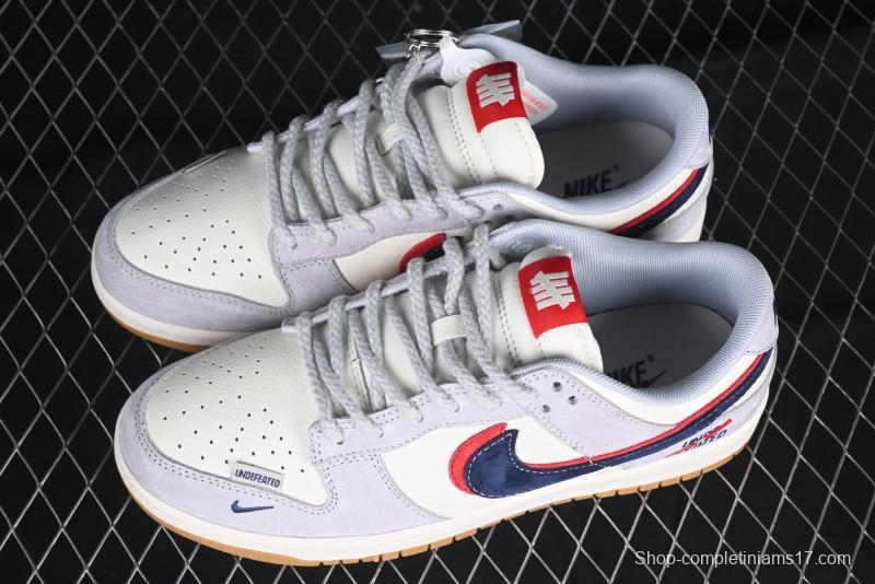 Nike SB Dunk Low UN Collaboration Anniversary Edition Custom Lifestyle Sneakers with Black Swoosh and Gum Sole - DM6868-032