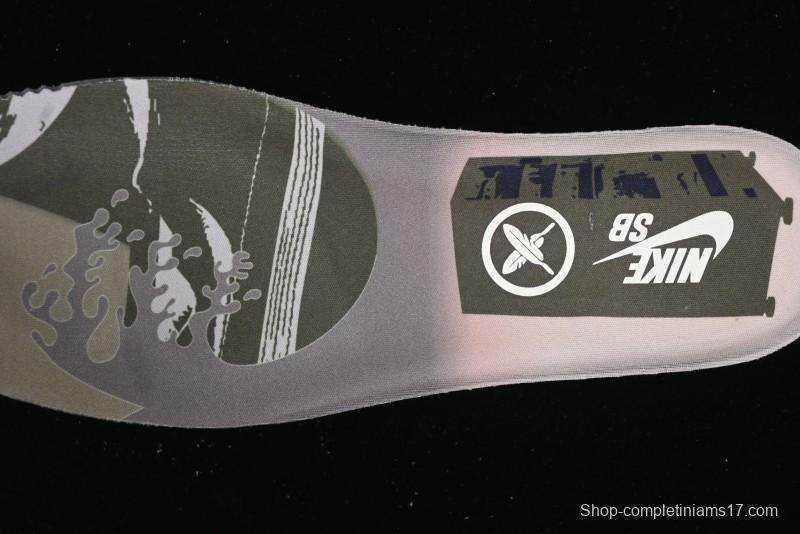 Nike Yuto Horigome x SB Dunk Low Pro 2.0 Casual Skate Shoes with Speckled Design - HF8022-300