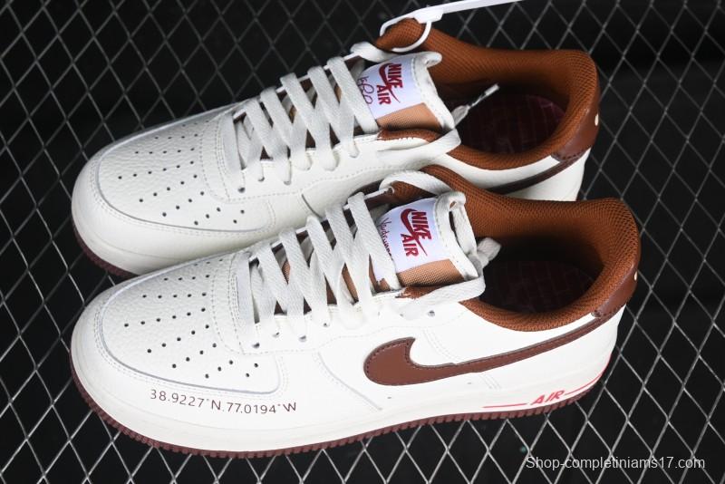 Nike Air Force 1 '07 Low Casual Sneakers with Full-Length Air Cushion - HQ7027-100