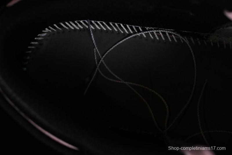 Nike Air Jordan 1 Low AJ1 Retro Basketball Shoes with Black Pink Bow Design - DX4374-008