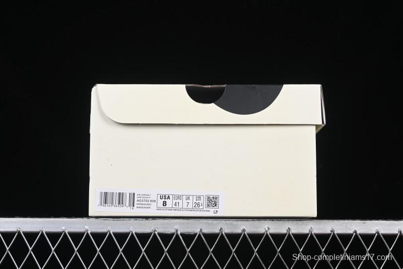 Nike Travis Scott x Fragment Design x Air Jordan 1 Low OG SP AJ1 Moncler Collaboration White Grey Low Top Casual Sneakers - AG3702-806