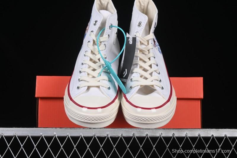Converse Chuck 1970s High Top Casual Canvas Sneakers with Classic Graffiti Limited Edition Three-Star Logo - 162056C