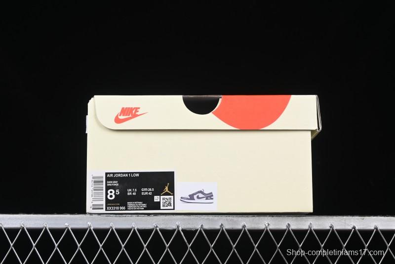 Nike Air Jordan 1 Low Stussy Collaboration - Signal Black Retro Basketball Shoes - XX3318-966