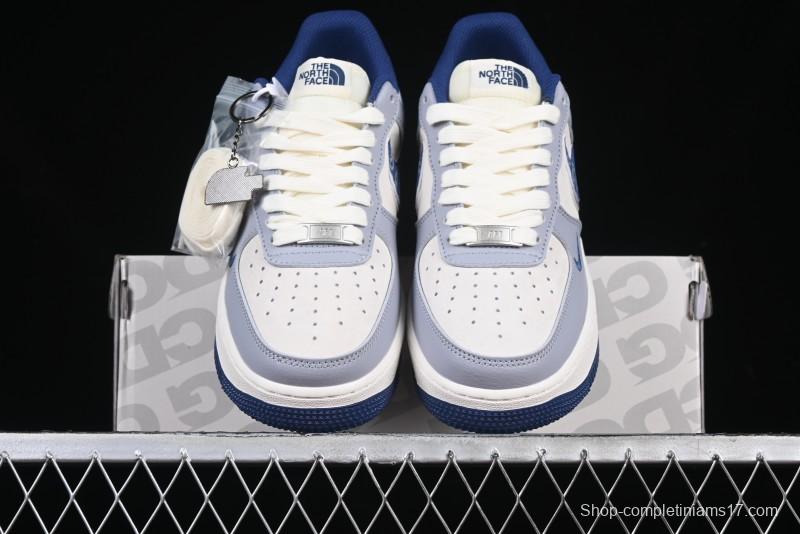 Nike Air Force 1 '07 Low The North Face x CDG Blue Double Swoosh Casual Sneakers - DM6688-019
