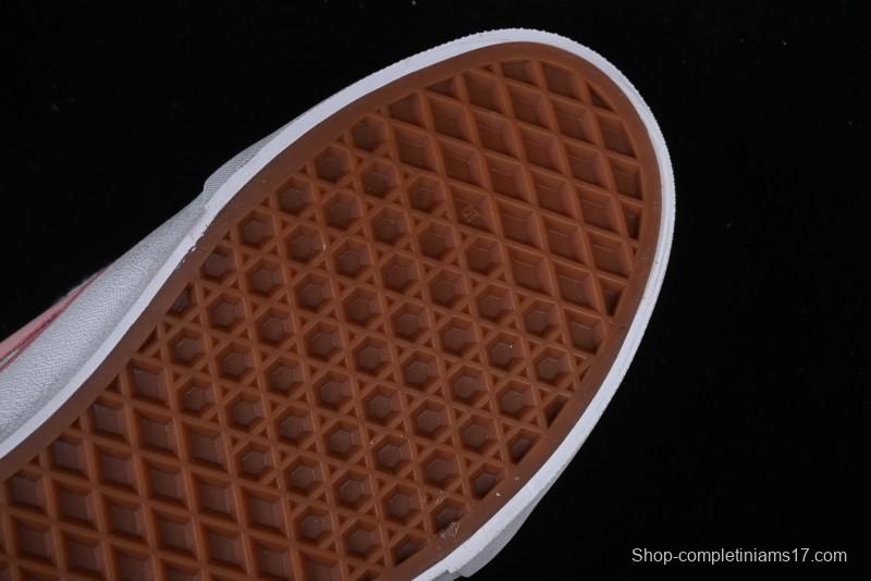 Vans Knu Skool Low Top Comfortable Slip Resistant Wear Resistant Casual Sneakers in Pink Checker - VN0009QCREV