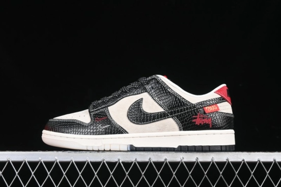 Nike SB Dunk Low Year of the Snake Limited Edition Black Snake Dual-Color Anniversary Custom Low-Top Casual Skate Shoes - HH7518-031
