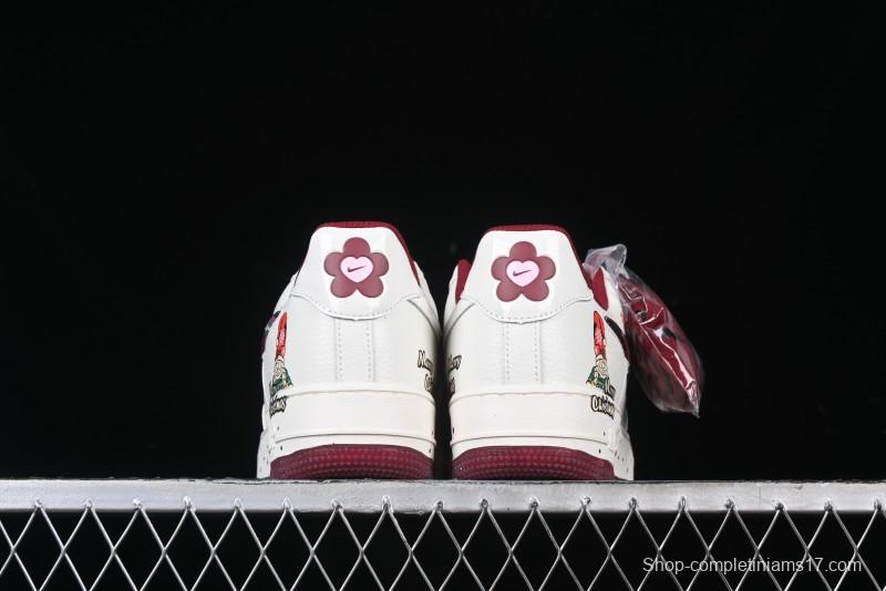 Nike Air Force 1 '07 Low "Grandma Christmas" Limited Edition Custom Casual Sneakers - FZ5068-616