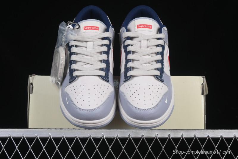 Nike SB Dunk Low Supreme Collaboration Anniversary Custom Low-Top Casual Sneakers - DM6868-045