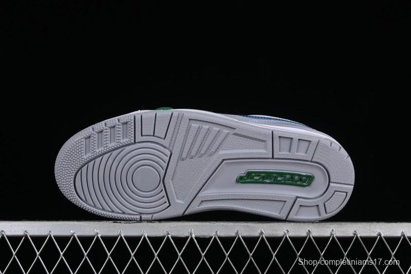 Nike Air Jordan Legacy AJ312 Low Triple Strap Sneakers with Premium Leather - CD9054-140