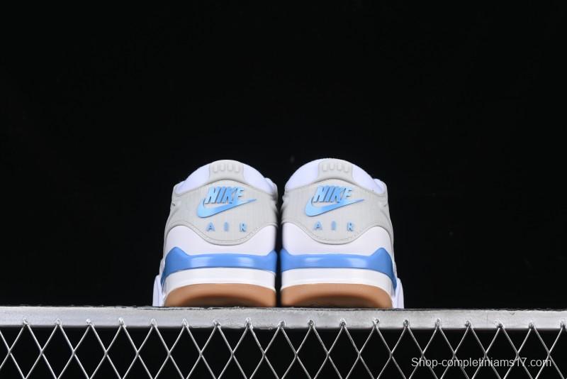 Nike Air Jordan 4 Remastered Retro Sneakers in White Blue - FQ7939-104