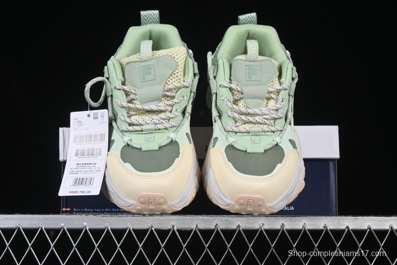 Fila Fusion Retro Mars Running Shoes with Lace-Up Design and Cushioned Sole - F12W422103FMB