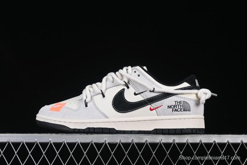 Nike SB Dunk Low The North Face Collaboration Strap Patch Black Hook Anniversary High-End Custom Low-Top Casual Skate Shoes - YC5066-257