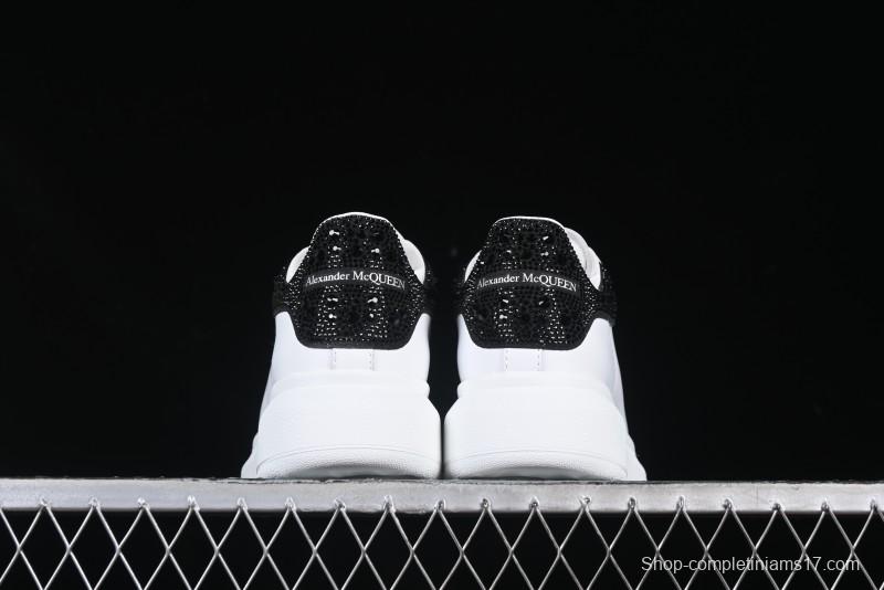 Alexander McQueen Oversized Sneakers with Black Suede Heel Detail - D.E5