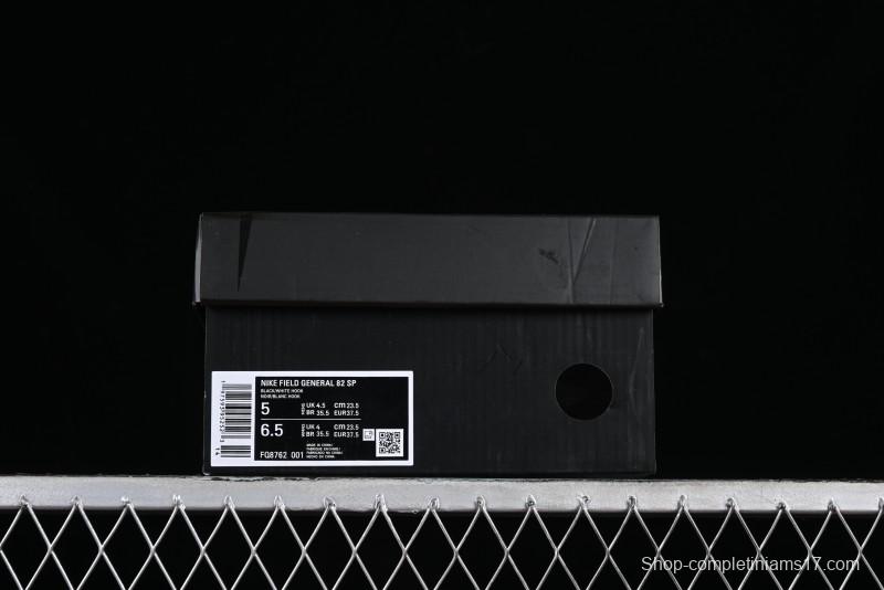 Nike Field General 82 Casual Sneakers with Classic Black and White Colorway - FQ8762-001