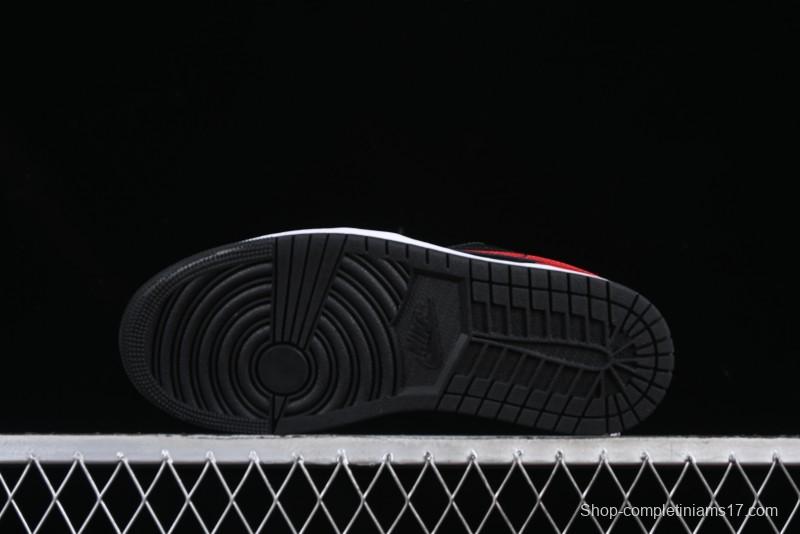 Nike Air Jordan 1 Low AJ1 Red Black Low Top Casual Sneakers - 553558-067