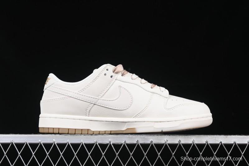 Nike SB Dunk Low Supreme Collaboration Two-Tone Khaki Anniversary High-End Custom Low-Top Casual Skate Shoes - BB8675-111