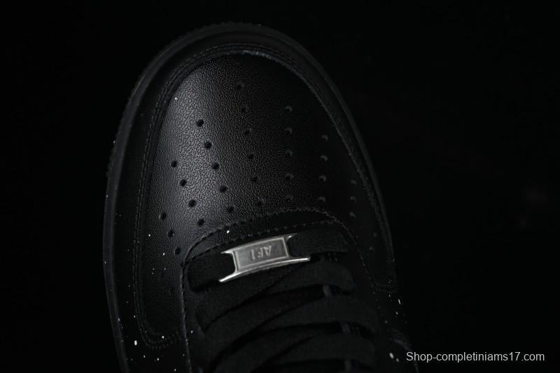 Nike Air Force 1 '07 Low 2D Anime Theme Black White Splatter Casual Sneakers - CK0316-059
