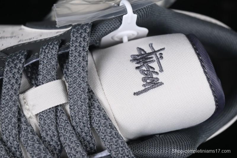 Nike Air Jordan 1 Low Stussy Collaboration - Signal Black Retro Basketball Shoes - XX3318-966