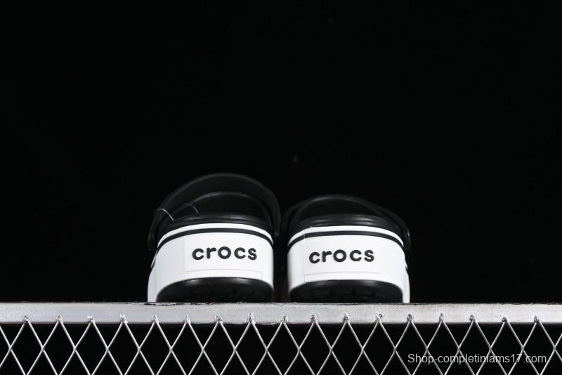 Crocs Crocband Platform Rainbow Comfortable Thick-Soled Clogs - B.D4